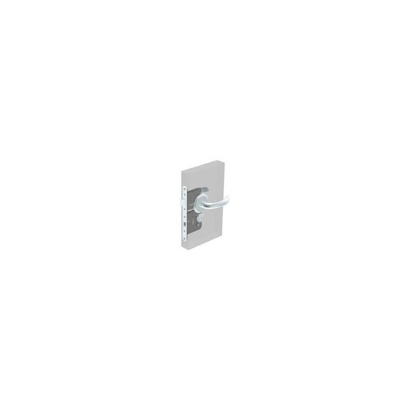 SOUTHCO McCoy Star Entry Door Latch, Portifino Handle, Star Key Lock, Left Hand Out, 36.5 - 45mm (1.44 - 1.75 in) Door Thickness, Satin Chrome [MA-02-432-02-200]