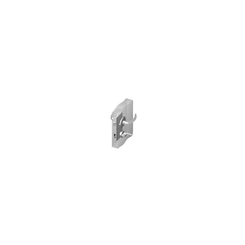SOUTHCO McCoy Star Entry Door Latch, Nova Handle, Privacy Knob, Left Hand Out, 36.5 - 45mm (1.44 - 1.75 in) Door Thickness, Chrome [MA-07-452-01-100]