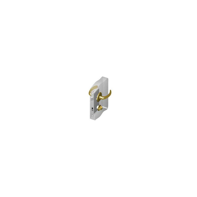 SOUTHCO McCoy Star Entry Door Latch, Nova Handle, Privacy Knob, Right Hand In, 28 - 37mm (1.13 - 1.50 in) Door Thickness, Diamond Brass [MA-07-351-01-400]