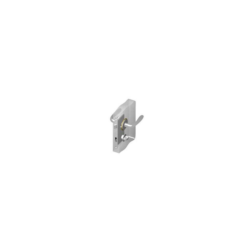 SOUTHCO McCoy Star Entry Door Latch, Portifino Handle, Privacy Knob, Left Hand In, 22 - 30mm (.88 - 1.19 in) Door Thickness, Chrome with Diamond Brass Accent [MA-02-550-02-140]