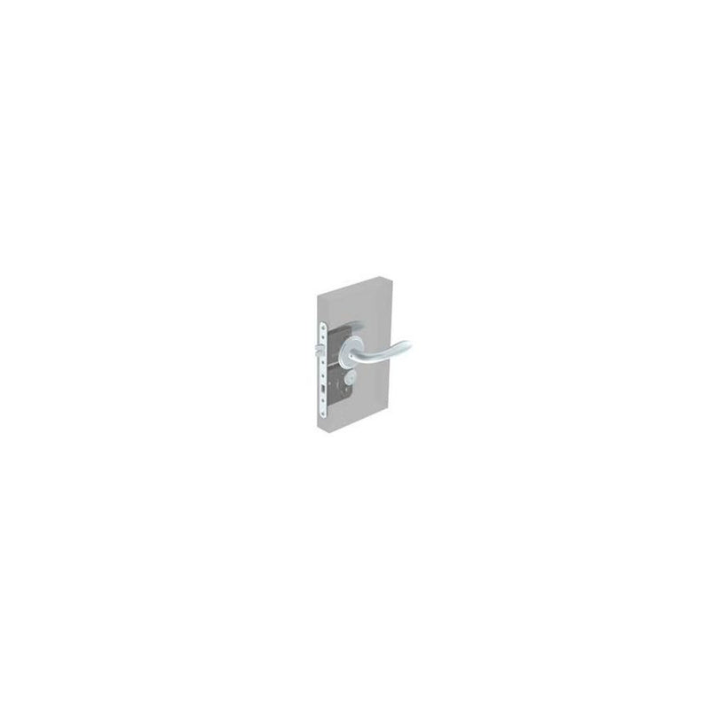 SOUTHCO McCoy Star Entry Door Latch, Portifino Handle, Star Key Lock, Left Hand In, 36.5 - 45mm (1.44 - 1.75 in) Door Thickness, Satin Chrome [MA-07-532-02-200]
