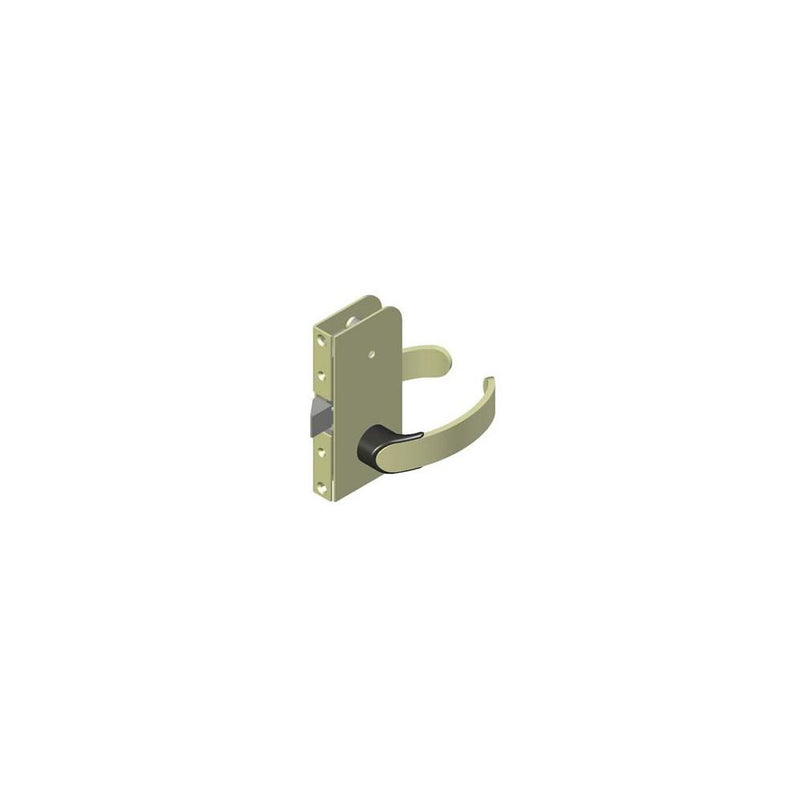 SOUTHCO Offshore Entry Door Latch, Flush Mount, Left Hand In, Privacy Knob, 14.5 - 17mm (.56 - .69 in) Door Thickness, Black [ME-01-501-50]