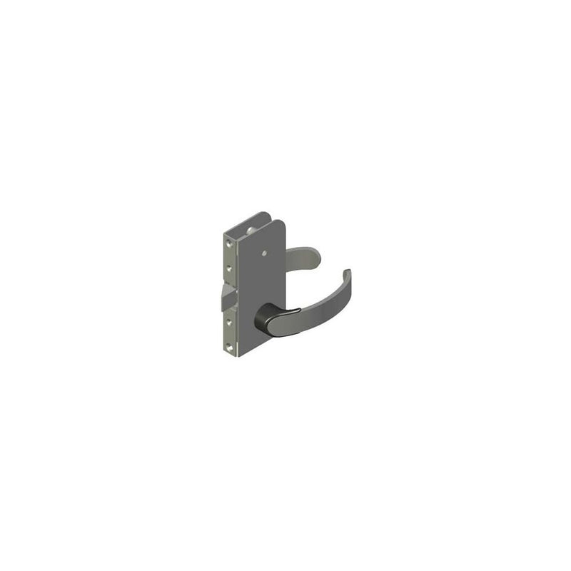 SOUTHCO Offshore Entry Door Latch, Flush Mount, Right Hand Out, Privacy Knob, 12.5 - 15mm (..50 - .63 in) Door Thickness, Black [ME-01-200-50]