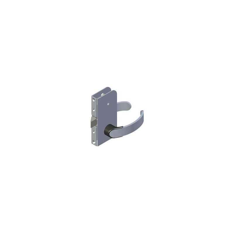SOUTHCO Offshore Entry Door Latch, Flush Mount, Left Hand Out, Privacy Knob, 17 - 19mm (.69 - .75 in) Door Thickness, Aluminum [ME-01-402-60]