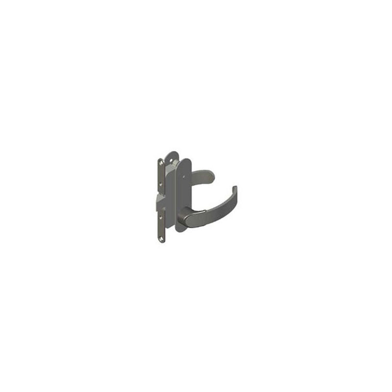 SOUTHCO Offshore Entry Door Latch, Mortise Mount, Left Hand In, Privacy Knob, 18 - 22mm (.69 - .88 in) Door Thickness, Black [ME-02-504-50]