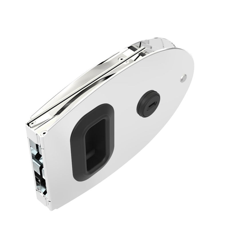SOUTHCO Flush Entry Door Latch, Oval, Key Locking, Weather Proof Design, Fits 12.7 (.50 in) Door Thickness, Stainless Steel, Polished [MF-02-310-24]