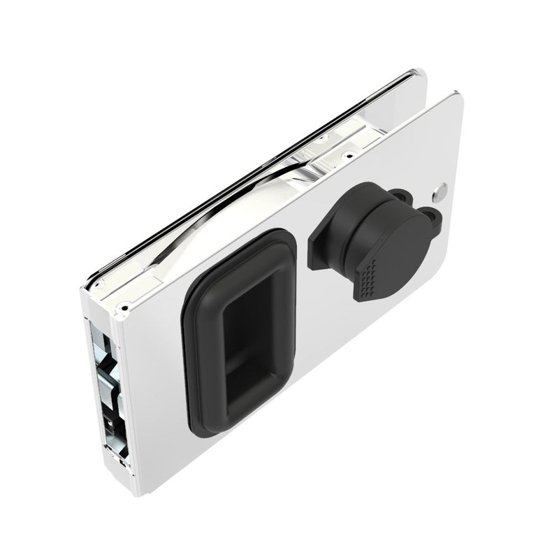 SOUTHCO Flush Entry Door Latch, Key Locking, Sealed Design, Fits 12.7 (.50 in) Door Thickness, Stainless Steel, Polished [MF-03-110-24]