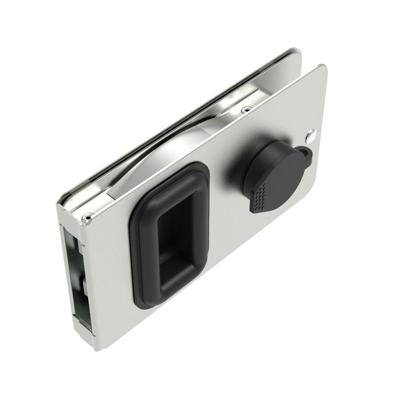 SOUTHCO Flush Entry Door Latch, Key Locking, Sealed Design, Fits 12.7 (.50 in) Door Thickness, Aluminum, Natural [MF-03-110-60]
