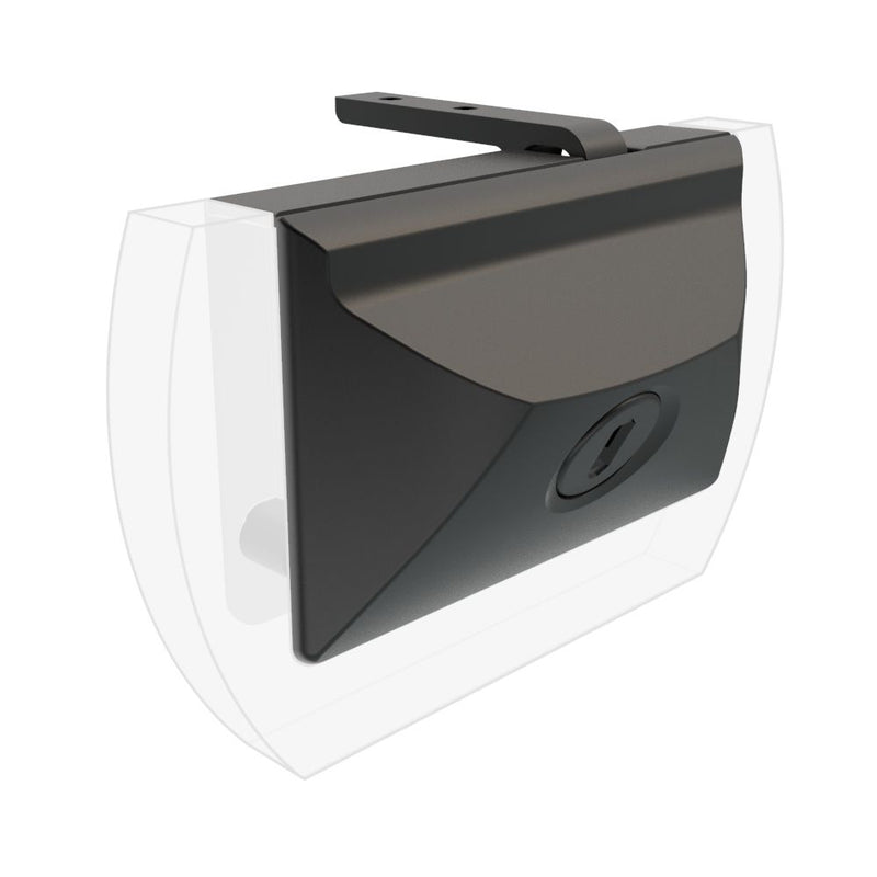 SOUTHCO Secure Entry Door Lock, Key Locking, Fits 12.7 (.50 in) Door Thickness, Plastic, Black [MG-01-110-50]