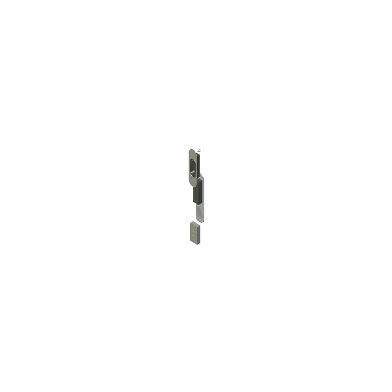 SOUTHCO Talon Sliding Entry Door Lockset, Non-Locking, 22.5 - 27mm (.87 - 1.06 in) Door Thickness, Chrome Plated [MM-01-101-10]