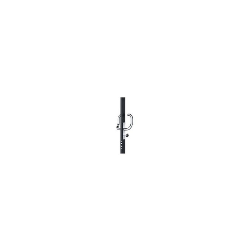 SOUTHCO Star Slider Sliding Entry Door Lockset, Star Key Locking, Standard Latch Mechanism with TopStop, 28.5 - 33.5mm (1.12 - 1.32 in) Door Thickness, Polished Stainless Steel [MM-03-432-14-10]