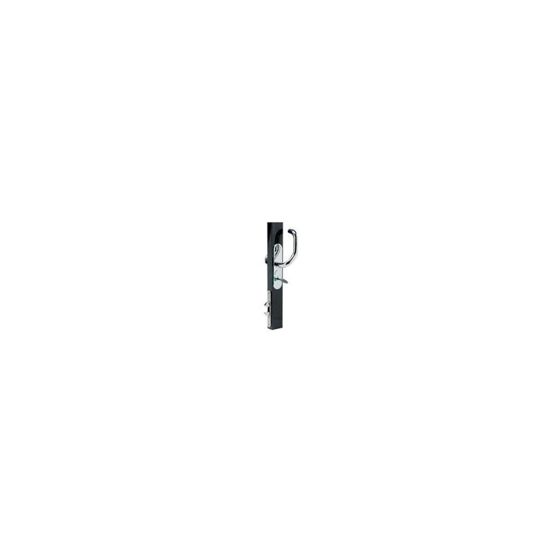 SOUTHCO Star Slider Sliding Entry Door Lockset, Star Key Locking, Heavy Duty Latch Mechanism , 33.5 - 38mm (1.32 - 1.50 in) Door Thickness, Polished Stainless Steel [MM-03-533-14-10]