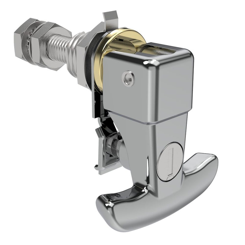 SOUTHCO Compression Latch, Lift & Turn, No Cup, Key Locking, Key Locking, Stainless Steel, Polished, Bright [N2-2-101-01-20]