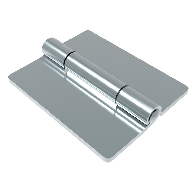 SOUTHCO Surface Mount Hinge, 51 mm size, without Holes, Steel, Blue Zinc plated [N6-DHIM-5141]