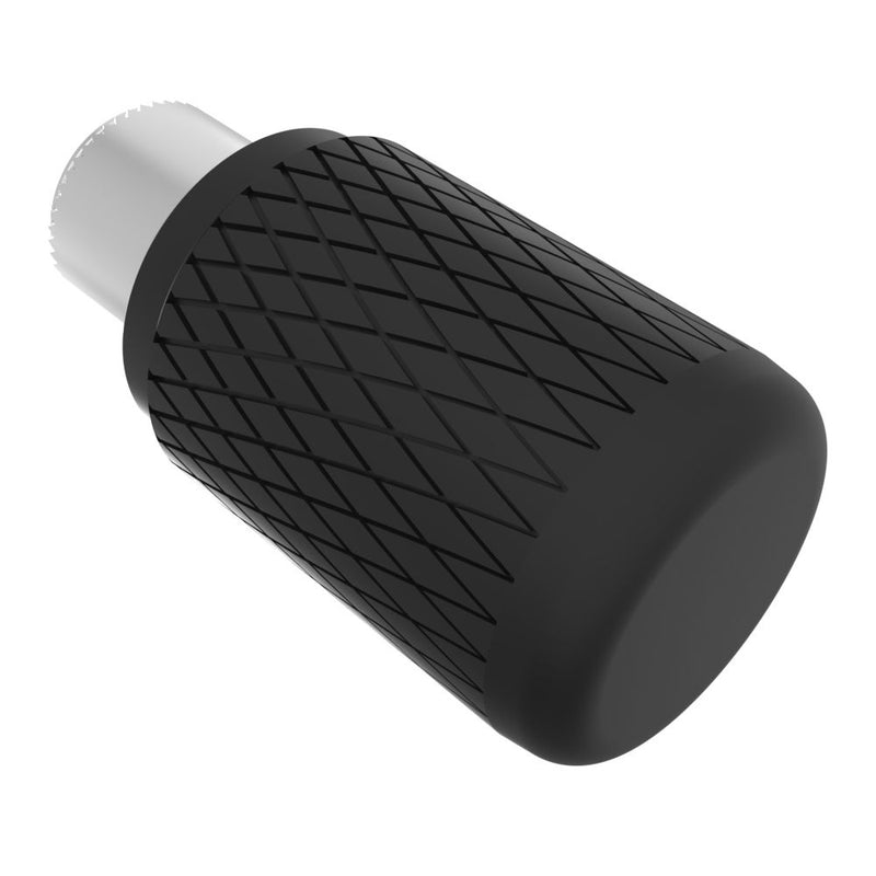 SOUTHCO Captive Nut, 6-32 Thread, Blind Hole, Steel Ferrule, Aluminum Knob, Black [N7-62-51]