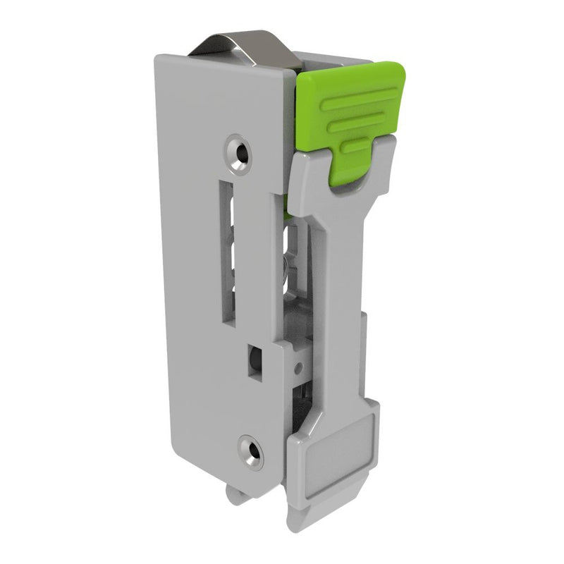 SOUTHCO E1.S Ejector, 9.5 mm Housing Width, Green Button [P7-E1S-095-059]