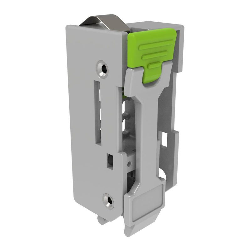 SOUTHCO E1.S Ejector, 15 mm Housing Width, Green Button [P7-E1S-150-059]