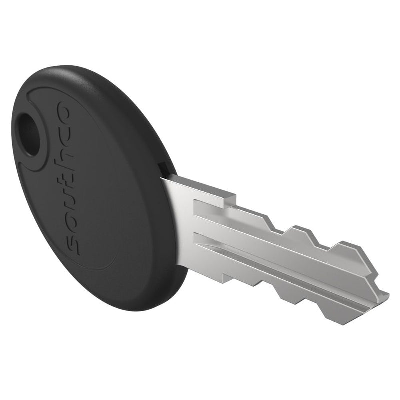 SOUTHCO Key, 1 Reversible, Brass, Nickel Plated, Code R001 [PK-10-10-05-KR001]