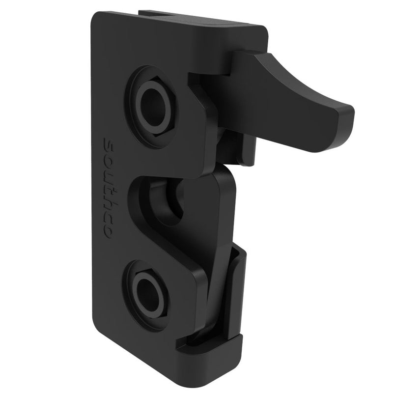 SOUTHCO Rotary Push-to-Close Latch, Micro Size, Two Stage, Hand Operated, 4.5 mm Thru, Steel, Zinc Nickel, Black [R4-05-40-401-15]