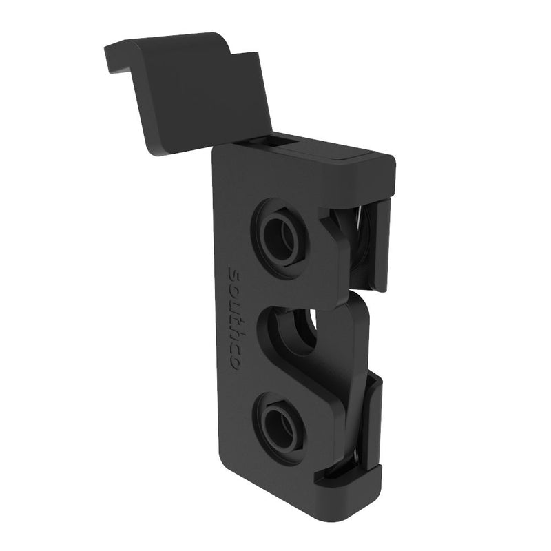 SOUTHCO Rotary Push-to-Close Latch, Micro Size, Single Stage, Direct Trigger, 4.5 mm thru, Steel, Zinc Nickel, Black [R4-05-20-9A01-15]
