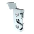SOUTHCO Rotary Push-to-Close Latch, Micro Size, Single Stage, Direct Trigger, Integrated Bumper, 4.5 mm thru, Steel, Zinc Nickel, Bright [R4-05-20-9A05-77]