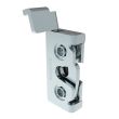 SOUTHCO Rotary Push-to-Close Latch, Micro Size, Single Stage, Direct Trigger, Integrated Bumper, 4.5 mm thru, Steel, Zinc Plate, Bright Chromate [R4-05-20-9A05-10]