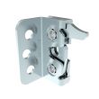 SOUTHCO Rotary Push-to-Close Latch, Micro Size, Single Stage, Hand Operation, Integrated Bumper, 4.5 mm thru with Mounting Bracket, Steel, Zinc Nickel, Bright [R4-05-23-405-77]