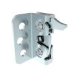 SOUTHCO Rotary Push-to-Close Latch, Micro Size, Single Stage, Hand Operation, Integrated Bumper, 4.5 mm thru with Mounting Bracket, Steel, Zinc Nickel, Bright [R4-05-23-405-77]