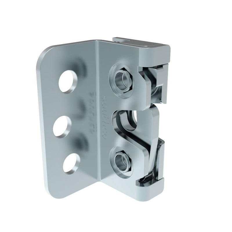SOUTHCO Rotary Push-to-Close Latch, Micro Size, Two Stage, Bottom Trigger, 4.5 mm thru with Mounting Bracket, Steel, Zinc Plate, Bright Chromate Bright [R4-05-43-501-10]