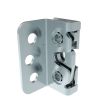 SOUTHCO Rotary Push-to-Close Latch, Micro Size, Single Stage, Bottom Trigger, Integrated Bumper, 4.5 mm thru with Mounting Bracket, Steel, Zinc Plate, Bright Chromate [R4-05-23-505-10]