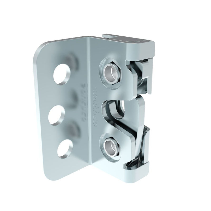 SOUTHCO Rotary Push-to-Close Latch, Micro Size, Two Stage, Bottom Trigger, 4.5 mm thru with Mounting Bracket, Steel, Zinc Nickel, Bright [R4-05-43-501-77]