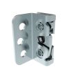SOUTHCO Rotary Push-to-Close Latch, Micro Size, Single Stage, Bottom Trigger, Integrated Bumper, 4.5 mm thru with Mounting Bracket, Steel, Zinc Plate, Bright Chromate [R4-05-23-505-10]