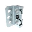 SOUTHCO Rotary Push-to-Close Latch, Micro Size, Single Stage, Bottom Trigger, Integrated Bumper, 4.5 mm thru with Mounting Bracket, Steel, Zinc Nickel, Bright [R4-05-23-505-77]