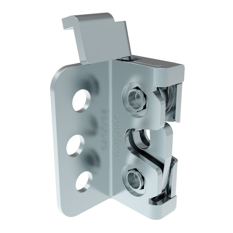 SOUTHCO Rotary Push-to-Close Latch, Micro Size, Single Stage, Direct Trigger, Integrated Bumper, 4.5 mm thru with Mounting Bracket, Steel, Zinc Plate, Bright Chromate [R4-05-23-9A05-10]