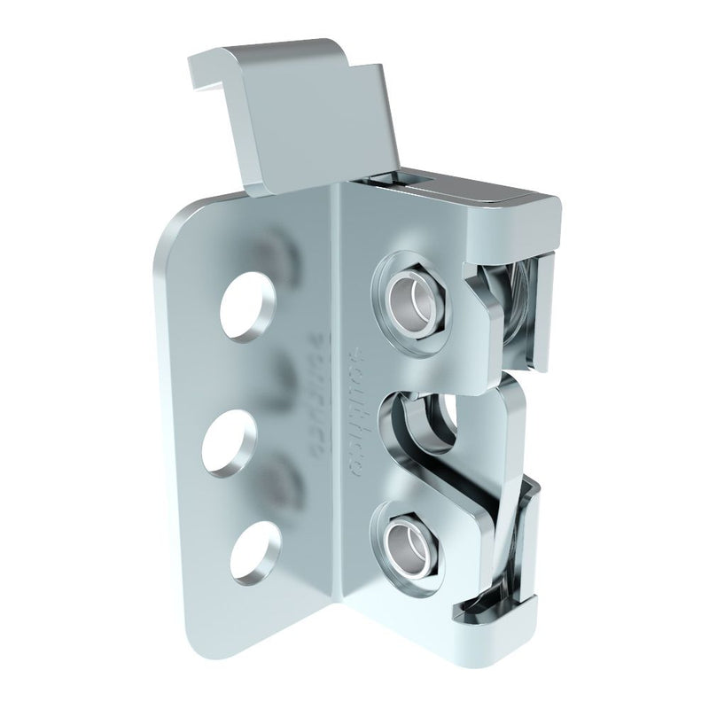 SOUTHCO Rotary Push-to-Close Latch, Micro Size, Single Stage, Direct Trigger, 4.5 mm thru with Mounting Bracket, Steel, Zinc Nickel, Bright [R4-05-23-9A01-77]