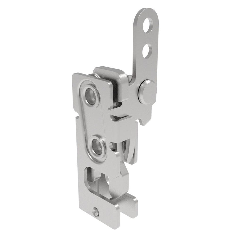SOUTHCO Rotary Push-to-Close Latch, Small Size, Single Stage, In-Line Lever, 7.2 mm Through Hole, Stainless Steel, Passivate [R4-10-10-201-20]