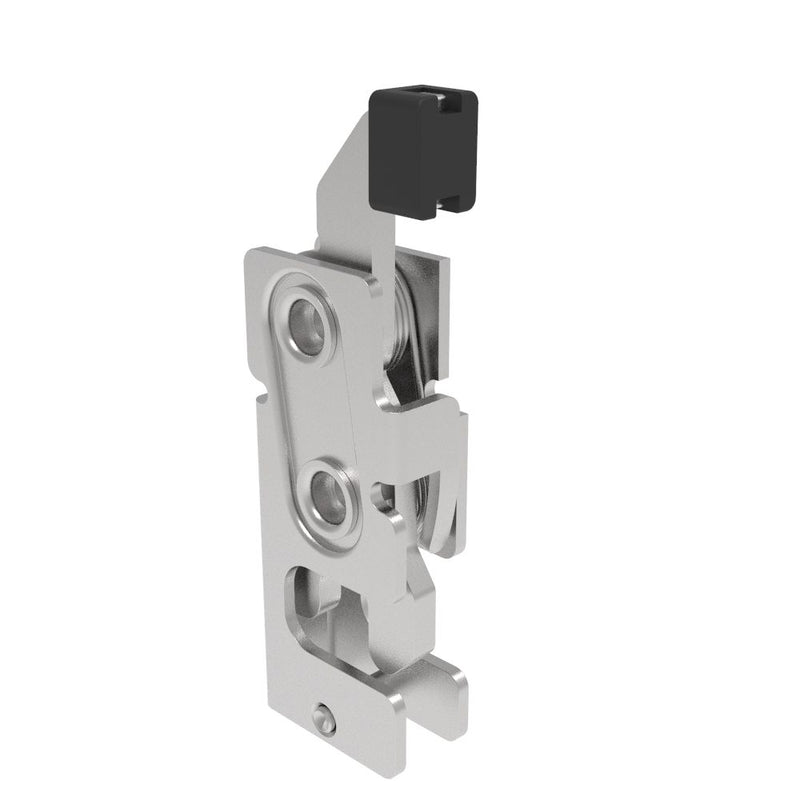 SOUTHCO Rotary Push-to-Close Latch, Small Size, Single Stage, with Standard, Direct Trigger, 7.2 mm Thru, Stainless Steel, Passivated [R4-10-10-901-20]