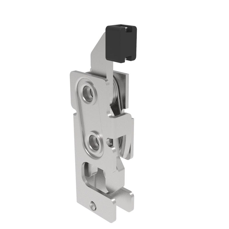 SOUTHCO Rotary Push-to-Close Latch, Small Size, Single Stage, with Standard, Direct Trigger, M6 Thread, Stainless Steel, Passivated [R4-10-12-901-20]