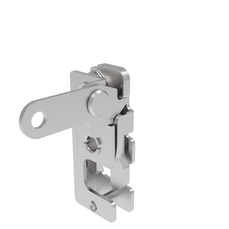 SOUTHCO Rotary Push-to-Close Latch, Small Size, Single Stage, Perpendicular Lever, 7.2 mm Through Hole, Stainless Steel, Passivate [R4-10-20-101-20]