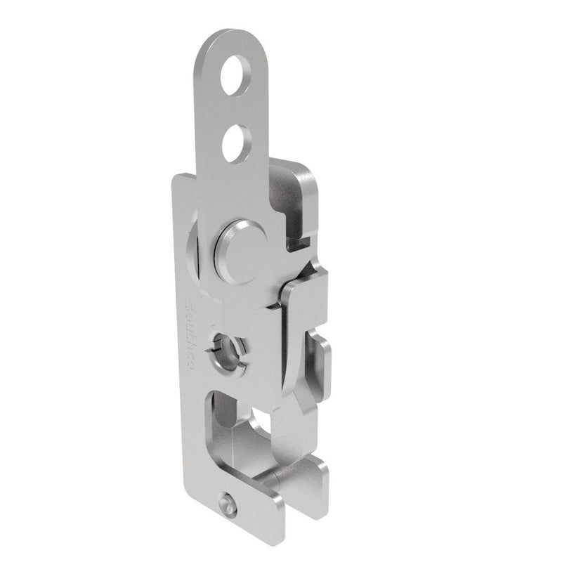 SOUTHCO Rotary Push-to-Close Latch, Small Size, Single Stage, In-Line Lever, 1/4-20 Thread, Stainless Steel, Passivate [R4-10-21-201-20]