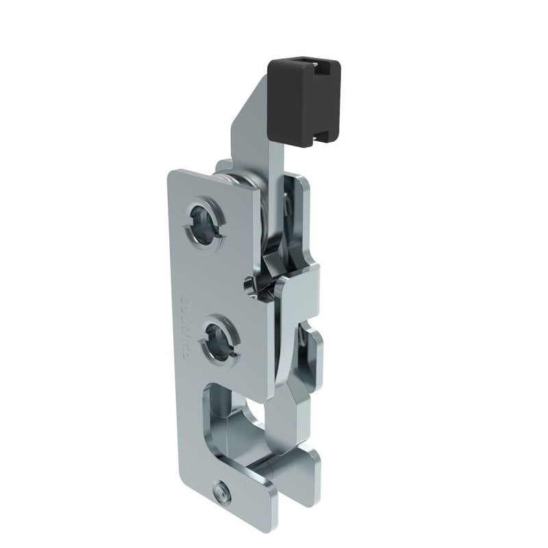 SOUTHCO Rotary Push-to-Close Latch, Small Size, Single Stage, with Standard, Direct Trigger, 1/4-20 Thread, Steel, Zinc Plate, Bright chromate [R4-10-21-901-10]