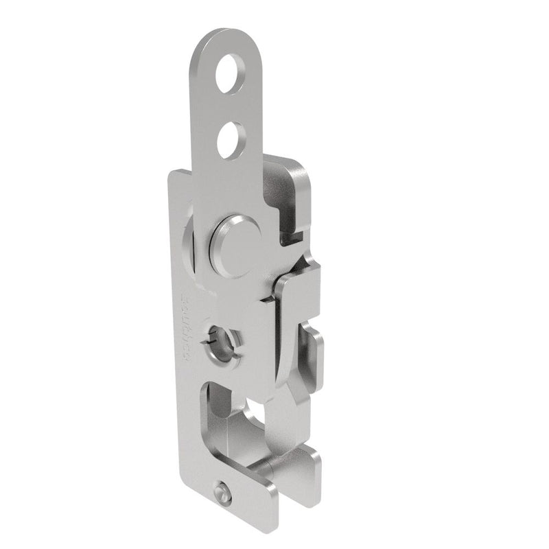 SOUTHCO Rotary Push-to-Close Latch, Small Size, Single Stage, In-Line Lever, M6 Thread, Stainless Steel, Passivate [R4-10-22-201-20]
