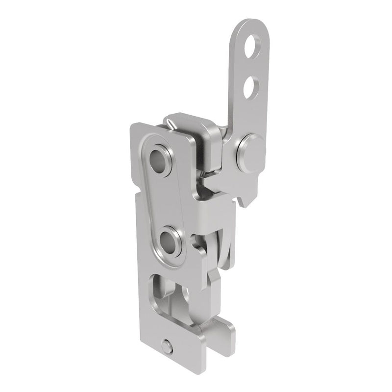 SOUTHCO Rotary Push-to-Close Latch, Small Size, Two Stage, In-Line Lever, 1/4-20 Thread, Stainless Steel, Passivate [R4-10-31-201-20]