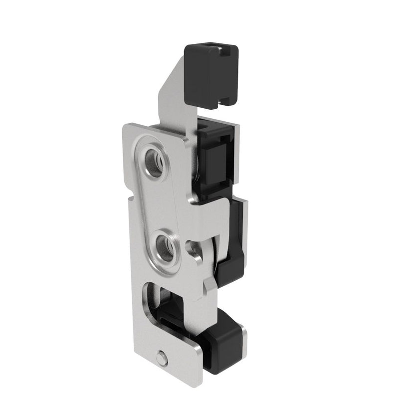 SOUTHCO Rotary Push-to-Close Latch, Small Size, Two Stage, with Integrated Bumper, Direct Trigger, 1/4-20 Thread, Stainless Steel, Passivated [R4-10-31-905-20]
