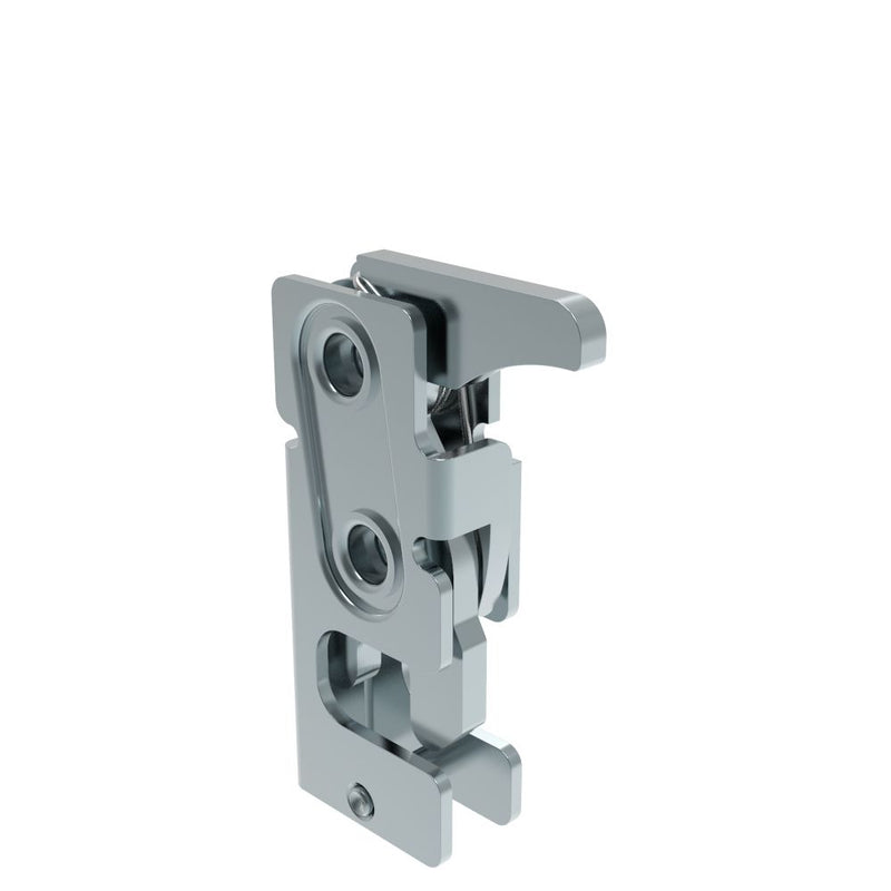 SOUTHCO Rotary Push-to-Close Latch, Small Size, Two Stage, Hand Operated, M6 Thread, Steel, Zinc Plate, Bright chromate [R4-10-32-401-10]
