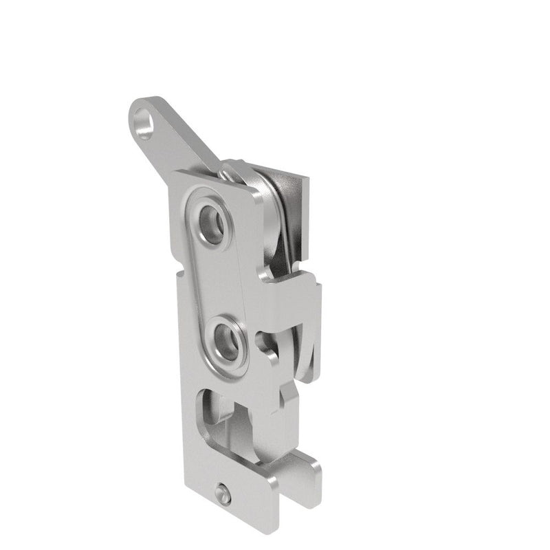 SOUTHCO Rotary Push-to-Close Latch, Small Size, Two Stage, Bottom Trigger, M6 Thread, Stainless Steel, Passivate [R4-10-32-501-20]