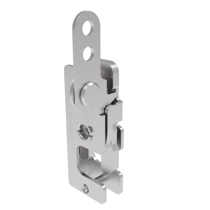 SOUTHCO Rotary Push-to-Close Latch, Small Size, Two Stage, In-Line Lever, 1/4-20 Thread, Stainless Steel, Passivate [R4-10-41-201-20]