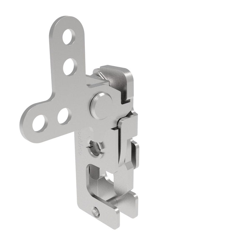SOUTHCO Rotary Push-to-Close Latch, Small Size, Two Stage, 2-Point Lever, 1/4-20 Thread, Stainless Steel, Passivate [R4-10-41-301-20]