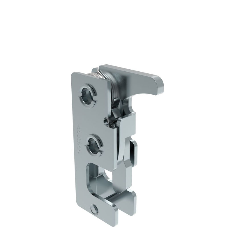 SOUTHCO Rotary Push-to-Close Latch, Small Size, Two Stage, Hand Operated, 1/4-20 Thread, Steel, Zinc Plate, Bright chromate [R4-10-41-401-10]