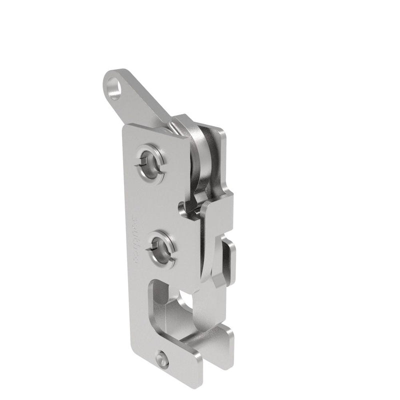 SOUTHCO Rotary Push-to-Close Latch, Small Size, Two Stage, Bottom Trigger, 1/4-20 Thread, Stainless Steel, Passivate [R4-10-41-501-20]